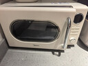 美的（Midea）微波炉复古奶油风微波炉小型家用20L易清洁解冻五档速热均匀加热全自动多功能一体迷你M2F转盘式 M2F复古奶油风微波炉 20L 实拍图