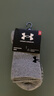 安德玛（Under Armour）篮球袜 吸汗防滑透气运动袜 加压防磨男女款棉袜 花灰M码三双装 实拍图