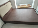 全友家居 新中式实木床家用卧室高箱床双人大床和床垫组合1.5米x2米 实拍图
