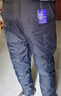 洛夫伦中老年大码羽绒裤男加厚内外穿保暖裤爸爸冬装打底裤宽松高腰裤子 藏青色 4XL （150斤-175斤） 实拍图