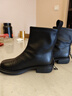 达芙妮瘦瘦靴女低跟短靴女圆头百搭靴子4622607093 黑色（单里） 36 实拍图