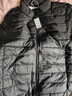 网易严选90鸭绒轻薄羽绒服保暖0压感排骨羽绒内胆防泼水蓄热抗菌外套 A款25新品90鲜绒立领-水墨黑 XL 实拍图