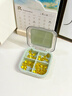 Daisy Leaf 日本小药盒分装便携式小号随身迷你大容量7天装药片药物收纳盒子 实拍图