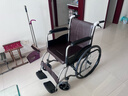 鱼跃(yuwell)手动轮椅车H058B钢管加固软座护理带座便可折叠老人坐便 实拍图