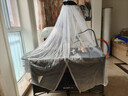 优乐博（ULOP）折叠婴儿床可移动拼接床多功能宝宝床带尿布台新生儿摇床哄娃神器 加大款黑色[蚊帐+尿布台+床铃] 实拍图