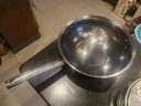 三禾0涂层炒锅无涂层不粘锅电磁炉通用304不锈钢钛炒菜锅30cmLC30S11 实拍图