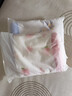 棉加加（Cotton++）纱布浴巾6层婴儿纯棉宝宝全棉100%新生儿童3-6-12岁洗澡包被裹巾 桃兔粉【a类6层一体超柔110*110 cm拉伸尺寸 实拍图