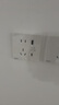 西门子（SIEMENS）插座面板 10A五孔带20W(Type A+ C)USB插座 皓彩雅白5UB26753NC01 实拍图