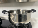 爱仕达（ASD）汤锅 304不锈钢蒸汤锅 炖煮锅加厚复底奶锅 24CM燃气电磁炉通用B1 实拍图