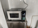美的（Midea）微烤炸一体机家用变频微波炉烤箱空气炸平板23L900W不锈钢内胆毫秒瞬热烤管（C3F6） 实拍图