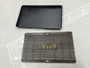 豪峰2026新款实木茶盘家用茶托盘整套茶具套装干泡小型茶台送新年礼物 B款 棕色鱼吕茶盘51*32cm 实拍图