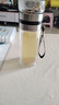 【⭐京东物流配送】大容量茶水分离商务泡茶杯高硼硅双层玻璃水杯 银本色 350ml 实拍图