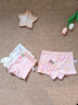 北极绒4条装儿童内裤女童发育期纯棉女孩学生10A抑菌平角短裤宝宝中大童 实拍图