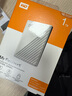 西部数据（WD）1TB 移动硬盘 USB3.0 My Passport随行版2.5英寸 白 机械硬盘 笔记本电脑外接 大容量加密存储 实拍图