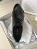 森达父亲礼物皮鞋男自营真皮牛皮上班商务正装男结婚鞋 黑色内增高 41 实拍图