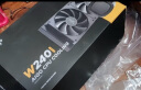 爱国者（aigo）冰魄W240黑色一体式水冷CPU散热器（支持1700平台/9扇叶温控风扇/超大风量/LED发光冷头/含硅脂） 实拍图