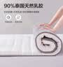 水星家纺床垫 泰国天然乳胶原液 可折叠榻榻米加厚复合学生宿舍床垫子褥子 梦悦1代【90%天然乳胶复合/白】厚约5CM C类 0.9m床（90×195cm） 实拍图