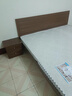 兴瑀汇实木床1.5米1.8m新中式双人床胡桃色木床主卧家用现代简约单人 胡桃色床+10cm床垫+床柜1 1.8米*2米框架结构 实拍图