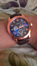 沃凯全自动机芯械男士手表高档日历石英表男款潮流时尚手表男名表 时尚款蓝面 实拍图