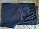 优衣库女装麻混纺松紧长裤/休闲裤473791 69 藏青色 L /160/70A 实拍图