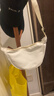 【轻便斜挎包】尼龙斜挎包包女包饺子包腋下包百搭单肩帆布包 白色热销款 实拍图