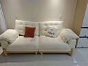 冬熊北欧原木风云朵可拆洗沙发日式直排小户型猫抓布艺沙发客厅实木沙 【可拆洗】实木沙发/三人位2.4米 【豪华版】雪尼尔（紫罗兰+高回弹+无粉竹炭海绵） 实拍图