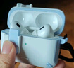 创思米适用于AirPods Pro二代保护套pro2磁吸苹果无线蓝牙耳机套防丢防摔机甲风创意手机支架保护壳 蓝色 实拍图