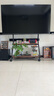 卡步特（CABTE）32-75英寸移动电视支架艺术推车移动电视柜柜类推车电视55/65/75通用推车卡布特黑色款/洞洞板收纳 实拍图