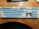达尔优（dareu）EK815机械合金版键盘 有线键盘 电竞游戏键盘 多键无冲108键单光 女生  白色蓝色 红轴 实拍图