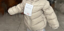 鸭鸭（YAYA）儿童轻薄羽绒服短款小童中大童连帽男女童2023秋冬洋气童装外套 米白色 90 实拍图
