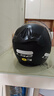 LS2新款摩托车头盔四分三盔电动助力车四季大尾翼大码男女半盔OF608 哑黑 L(建议55-56CM) 实拍图