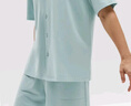 蕉内棉棉301H睡衣男士春夏翻领纯棉短袖短裤家居服套装情侣款居家服 实拍图