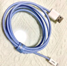 品胜苹果数据线iphone充电线快充适用iPhone14Pro/13/12/XR/11/8手机ipad平板USB充电器线车载编织蓝 实拍图