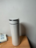 希诺保温杯男女士不锈钢泡茶杯子商务办公车载水杯XN-3029白色 395mL 实拍图