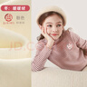 多妙屋女童打底衫秋冬加绒厚儿童长袖T恤大童半高领上衣81816粉色150 实拍图