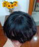头顶真发补发片老人盖白发递针夏薄款全真人发短发假发片女遮秃顶 自然色【6*6】递针头旋 短发 实拍图
