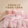 LOVO罗莱三/四件套法兰绒牛奶绒公主风床上用品素色加厚保暖单双人 【A级防静电+加厚法兰绒】喵喵观星 四件套1.8m 床单款 被套220*240cm 实拍图