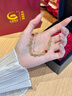 央创时尚【中国黄金】手链女款生日纪念日礼物女生送女友老婆女士手串S925 实拍图
