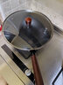 炊大皇炒锅铁锅健康0无涂层蜂窝纹32cm家用炒菜锅玄铁XT32CGH 实拍图