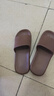 京东京造【抗菌皮纹拖】eva软弹家居防臭浴室新款拖鞋男士 深棕色 40-41 实拍图