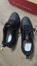 双星八特跑步鞋男春秋皮面运动鞋软底潮流百搭休闲鞋子男工作全黑旅游鞋 实拍图