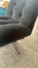 宜家（IKEA）DYVLINGE杜威林格扶手转椅360度旋转灯芯绒沙发椅单人休闲椅复古 黑色 实拍图