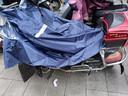 天堂伞雨衣电动车雨披摩托车雨衣雨披电瓶车雨披加大加长加厚牛津布料 单人-藏青-牛津布提花面料 实拍图