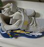 李宁热断码童鞋男童运动鞋春秋季透气双网中大童男孩皮面休闲跑步鞋 fed1876米色单网 30 内长19cm 实拍图