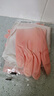 米帮手洗碗手套女耐用厨房刷碗洗衣服家务清洁耐磨防水手套橡胶乳胶手套 樱花粉-柔韧贴合【加厚款】 5双装 实拍图