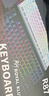 RK R87机械键盘电竞游戏专用电脑办公有线客制化87键青轴茶轴银轴全键热插拔白色 白色-冰蓝光-有线单模 茶轴(45gf段落) 实拍图