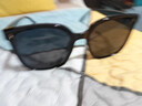 村田稻夫墨镜 偏光太阳镜 痞帅大脸开车专用防紫外线太阳眼镜 黑框偏光灰 实拍图