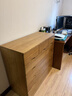 鲁菏鑫森斗柜 实木斗柜现代简约卧室客厅抽屉式收纳柜子储物柜 浅胡桃宽七斗【经典款】 实拍图