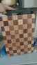 棋盘格实木菜板家用橡胶木乌檀木粘板案板面板抗菌防霉 42.5*31*2.5cm(9102)长方形 实拍图