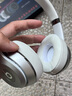 GESONGZHE 适用Beats Solo3耳罩  Solo2Wireless蓝牙耳机套保护套 蛋白皮 白色 solo2/3 蓝牙版 实拍图